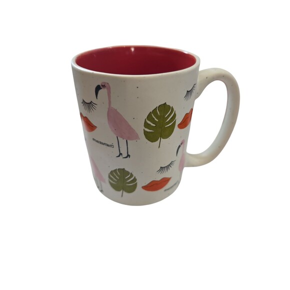 TheeBouffants Flamingo Mug 16 Ounces Preowned - Picture 1 of 4